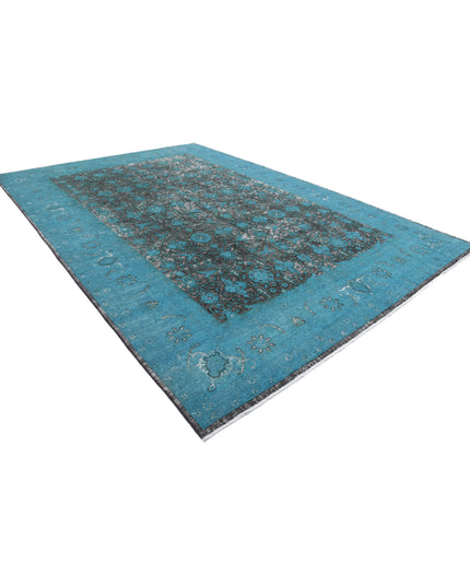 Onyx 9' 11" X 14' 10" Hand Knotted Wool Rug 9' 11" X 14' 10" (302 X 452) / Teal / Wool