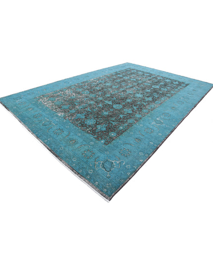 Onyx 9' 11" X 14' 10" Hand Knotted Wool Rug 9' 11" X 14' 10" (302 X 452) / Teal / Wool