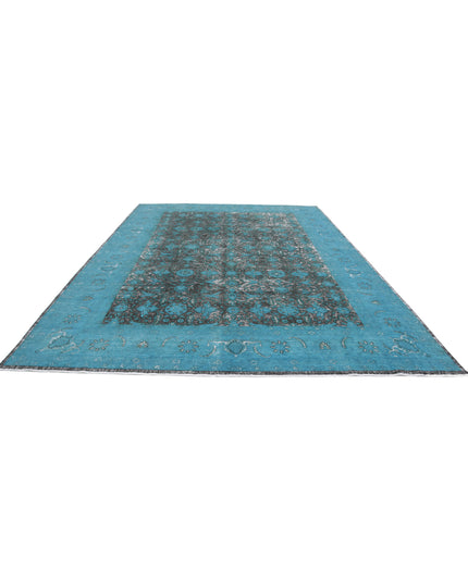 Onyx 9' 11" X 14' 10" Hand Knotted Wool Rug 9' 11" X 14' 10" (302 X 452) / Teal / Wool