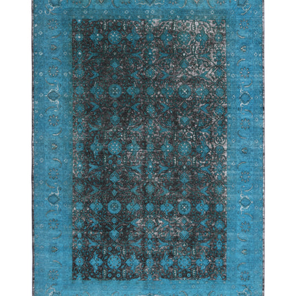Onyx 9' 11" X 14' 10" Hand Knotted Wool Rug 9' 11" X 14' 10" (302 X 452) / Teal / Wool