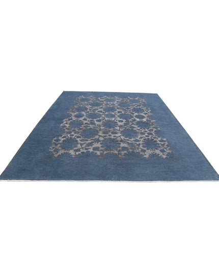 Onyx 9' 2" X 11' 7" Hand Knotted Wool Rug 9' 2" X 11' 7" (280 X 353) / Blue / Wool