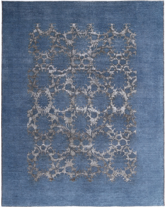 Onyx 9' 2" X 11' 7" Hand Knotted Wool Rug 9' 2" X 11' 7" (280 X 353) / Blue / Wool