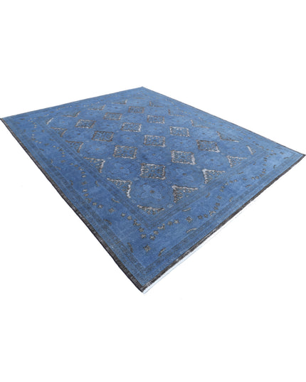 Onyx 8' 1" X 9' 9" Hand Knotted Wool Rug 8' 1" X 9' 9" (246 X 297) / Blue / Wool