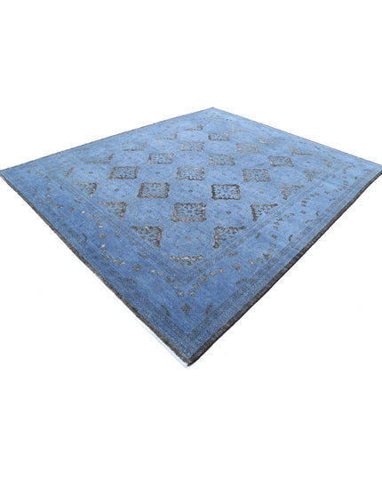 Onyx 8' 1" X 9' 9" Hand Knotted Wool Rug 8' 1" X 9' 9" (246 X 297) / Blue / Wool