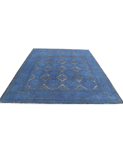 Onyx 8' 1" X 9' 9" Hand Knotted Wool Rug 8' 1" X 9' 9" (246 X 297) / Blue / Wool