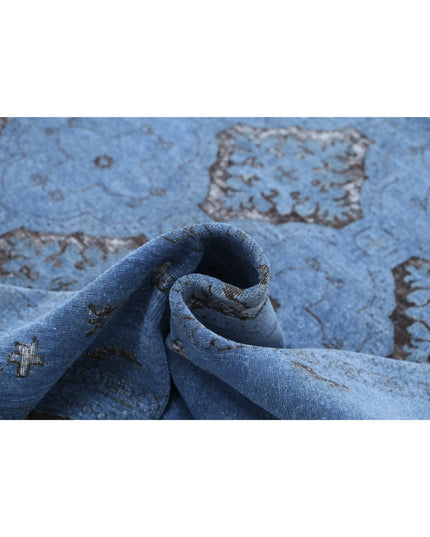 Onyx 8' 1" X 9' 9" Hand Knotted Wool Rug 8' 1" X 9' 9" (246 X 297) / Blue / Wool