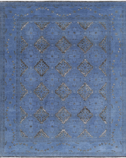 Onyx 8' 1" X 9' 9" Hand Knotted Wool Rug 8' 1" X 9' 9" (246 X 297) / Blue / Wool