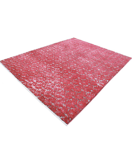Onyx 7' 9" X 9' 10" Hand Knotted Wool Rug 7' 9" X 9' 10" (236 X 300) / Red / Wool
