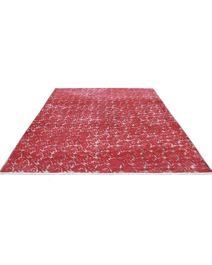 Onyx 7' 9" X 9' 10" Hand Knotted Wool Rug 7' 9" X 9' 10" (236 X 300) / Red / Wool