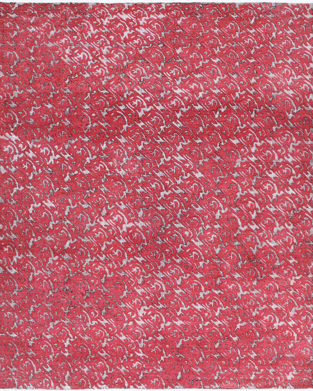 Onyx 7' 9" X 9' 10" Hand Knotted Wool Rug 7' 9" X 9' 10" (236 X 300) / Red / Wool