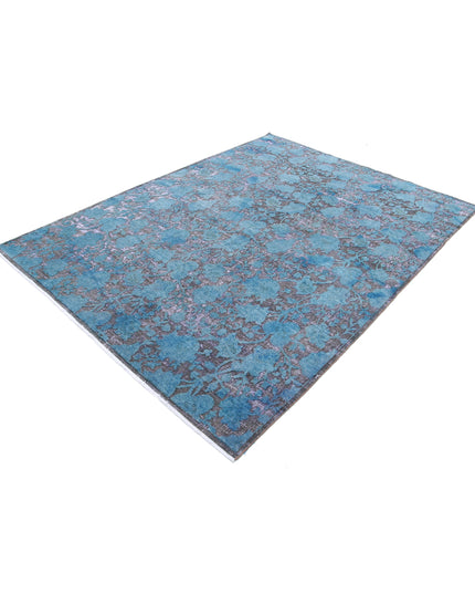 Onyx 6' 0" X 8' 0" Hand Knotted Wool Rug 6' 0" X 8' 0" (183 X 244) / Blue / Wool