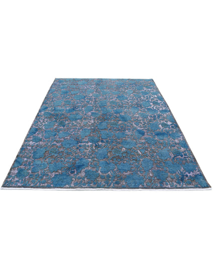 Onyx 6' 0" X 8' 0" Hand Knotted Wool Rug 6' 0" X 8' 0" (183 X 244) / Blue / Wool