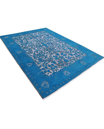 Onyx 6' 10" X 9' 6" Hand Knotted Wool Rug 6' 10" X 9' 6" (208 X 290) / Teal / Wool