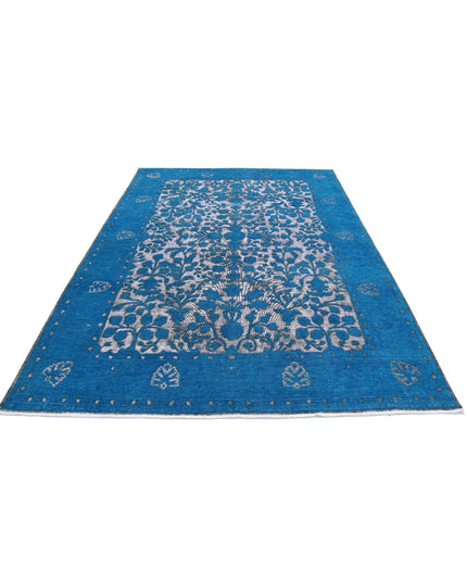 Onyx 6' 10" X 9' 6" Hand Knotted Wool Rug 6' 10" X 9' 6" (208 X 290) / Teal / Wool