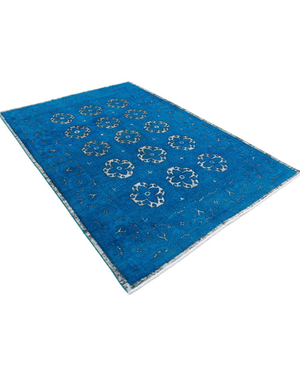 Onyx 6' 2" X 8' 8" Hand Knotted Wool Rug 6' 2" X 8' 8" (188 X 264) / Teal / Wool