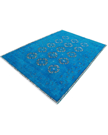 Onyx 6' 2" X 8' 8" Hand Knotted Wool Rug 6' 2" X 8' 8" (188 X 264) / Teal / Wool