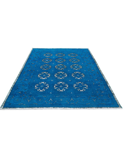 Onyx 6' 2" X 8' 8" Hand Knotted Wool Rug 6' 2" X 8' 8" (188 X 264) / Teal / Wool