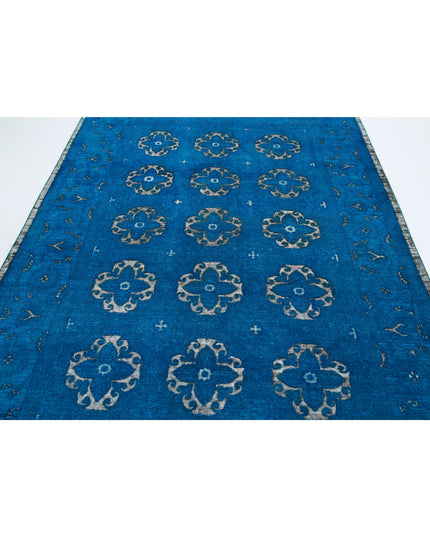 Onyx 6' 2" X 8' 8" Hand Knotted Wool Rug 6' 2" X 8' 8" (188 X 264) / Teal / Wool
