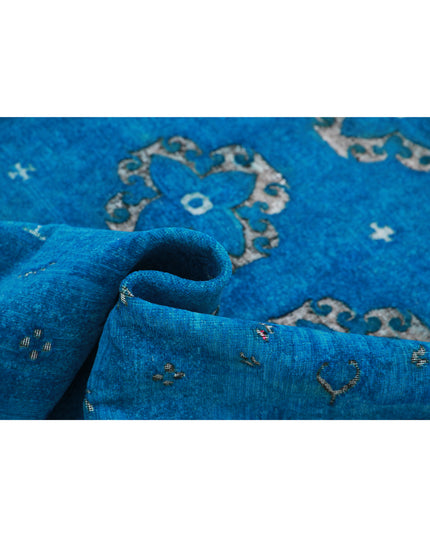 Onyx 6' 2" X 8' 8" Hand Knotted Wool Rug 6' 2" X 8' 8" (188 X 264) / Teal / Wool