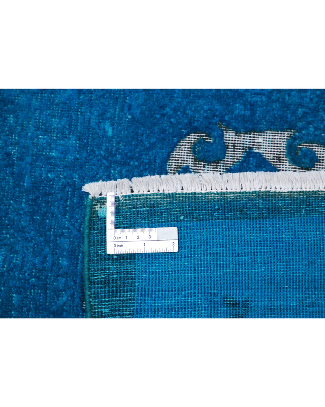 Onyx 6' 2" X 8' 8" Hand Knotted Wool Rug 6' 2" X 8' 8" (188 X 264) / Teal / Wool