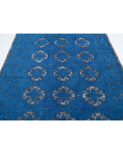 Onyx 6' 5" X 8' 1" Hand Knotted Wool Rug 6' 5" X 8' 1" (196 X 246) / Blue / Wool