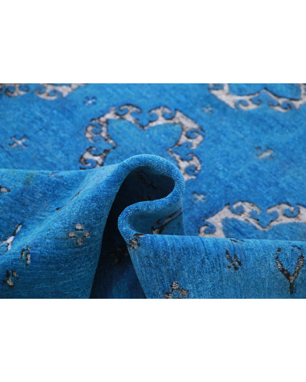 Onyx 6' 5" X 8' 1" Hand Knotted Wool Rug 6' 5" X 8' 1" (196 X 246) / Blue / Wool