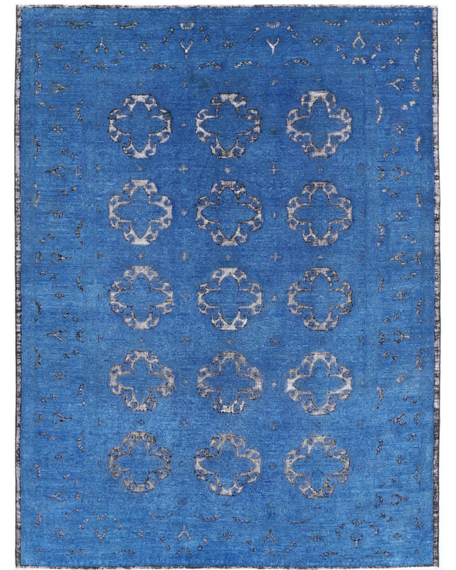 Onyx 6' 5" X 8' 1" Hand Knotted Wool Rug 6' 5" X 8' 1" (196 X 246) / Blue / Wool