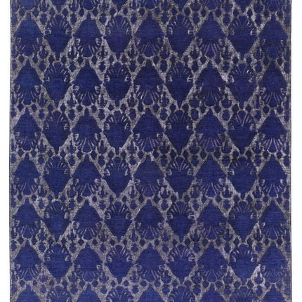 Onyx 8' 11" X 11' 5" Hand Knotted Wool Rug 8' 11" X 11' 5" (272 X 348) / Purple / Wool