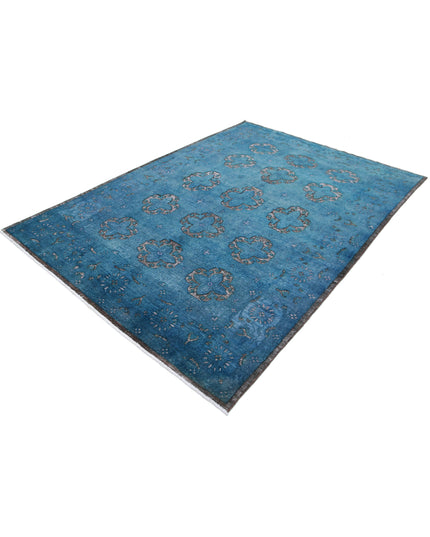 Onyx 6' 2" X 8' 8" Hand Knotted Wool Rug 6' 2" X 8' 8" (188 X 264) / Blue / Wool