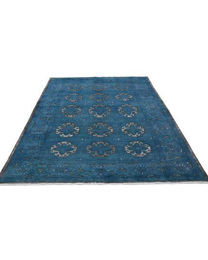 Onyx 6' 2" X 8' 8" Hand Knotted Wool Rug 6' 2" X 8' 8" (188 X 264) / Blue / Wool
