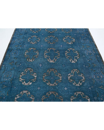 Onyx 6' 2" X 8' 8" Hand Knotted Wool Rug 6' 2" X 8' 8" (188 X 264) / Blue / Wool