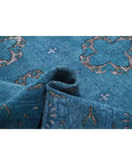 Onyx 6' 2" X 8' 8" Hand Knotted Wool Rug 6' 2" X 8' 8" (188 X 264) / Blue / Wool