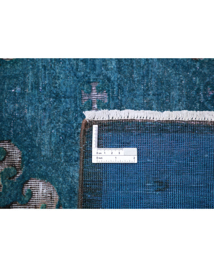 Onyx 6' 2" X 8' 8" Hand Knotted Wool Rug 6' 2" X 8' 8" (188 X 264) / Blue / Wool