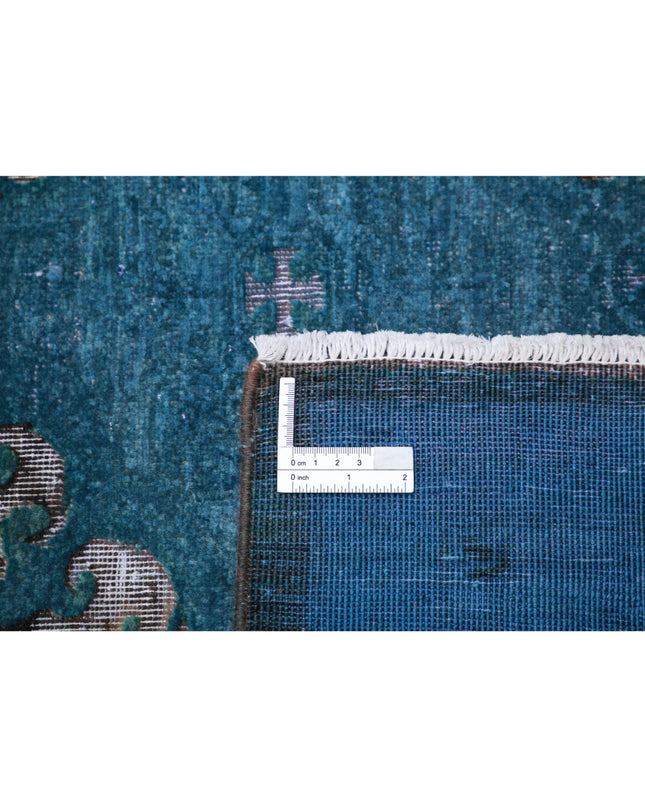 Onyx 6' 2" X 8' 8" Hand Knotted Wool Rug 6' 2" X 8' 8" (188 X 264) / Blue / Wool