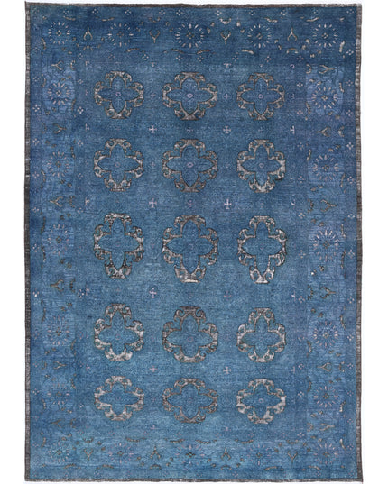 Onyx 6' 2" X 8' 8" Hand Knotted Wool Rug 6' 2" X 8' 8" (188 X 264) / Blue / Wool