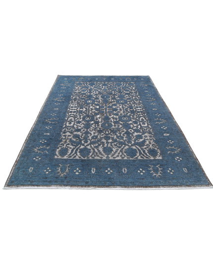 Onyx 6' 1" X 8' 9" Hand Knotted Wool Rug 6' 1" X 8' 9" (185 X 267) / Grey / Wool