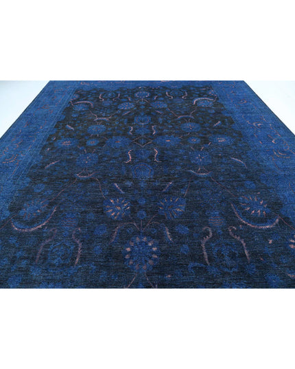 Onyx 11' 7" X 14' 6" Hand Knotted Wool Rug 11' 7" X 14' 6" (353 X 442) / Blue / Wool