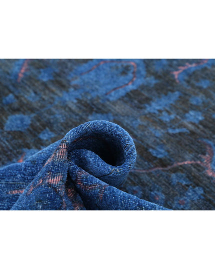 Onyx 11' 7" X 14' 6" Hand Knotted Wool Rug 11' 7" X 14' 6" (353 X 442) / Blue / Wool