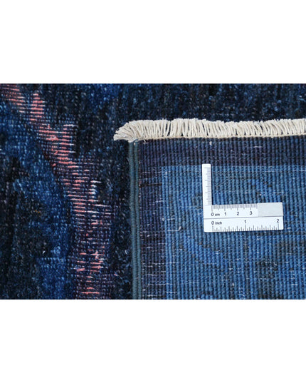 Onyx 11' 7" X 14' 6" Hand Knotted Wool Rug 11' 7" X 14' 6" (353 X 442) / Blue / Wool