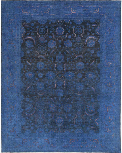 Onyx 11' 7" X 14' 6" Hand Knotted Wool Rug 11' 7" X 14' 6" (353 X 442) / Blue / Wool