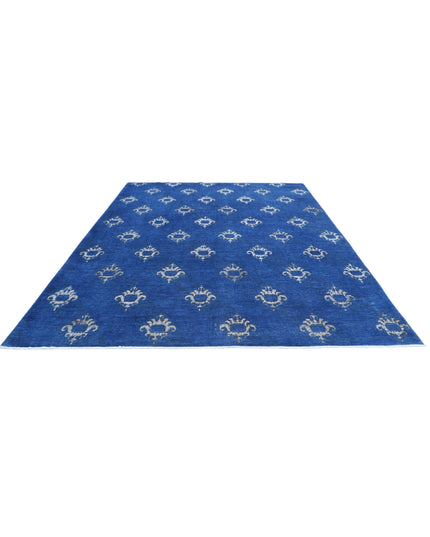 Onyx 8' 9" X 11' 5" Hand Knotted Wool Rug 8' 9" X 11' 5" (267 X 348) / Blue / Wool