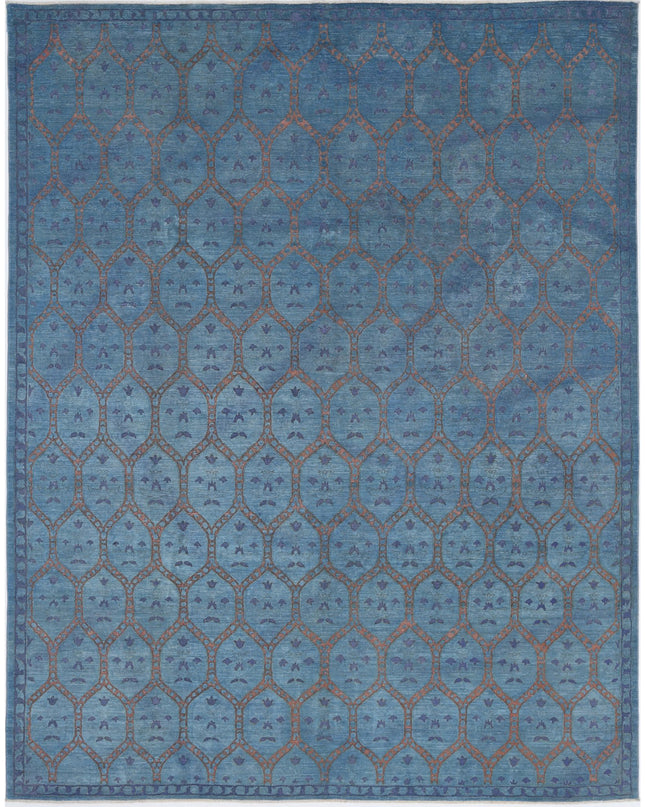 Onyx 10' 2" X 13' 0" Hand Knotted Wool Rug 10' 2" X 13' 0" (310 X 396) / Blue / Wool