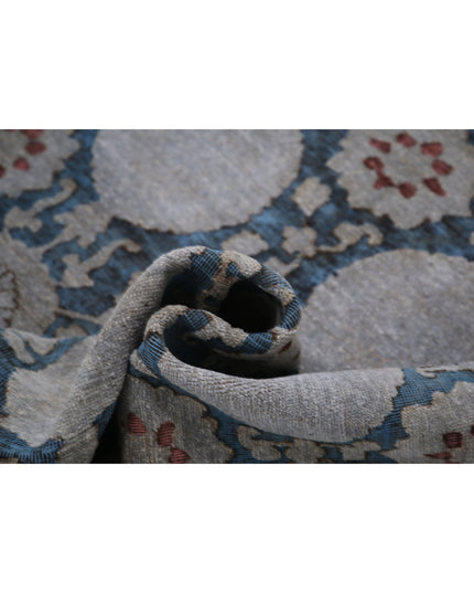 Onyx 5' 9" X 8' 3" Hand Knotted Wool Rug 5' 9" X 8' 3" (175 X 251) / Blue / Wool