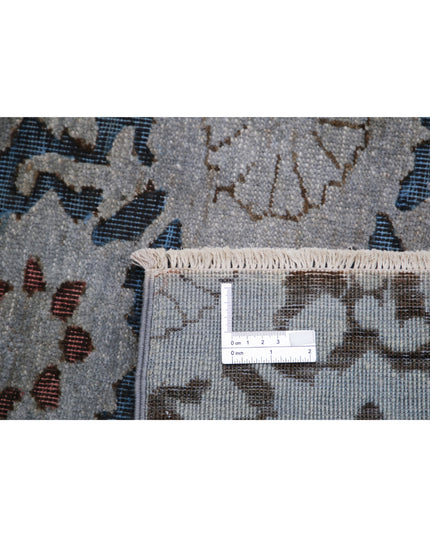 Onyx 5' 9" X 8' 3" Hand Knotted Wool Rug 5' 9" X 8' 3" (175 X 251) / Blue / Wool