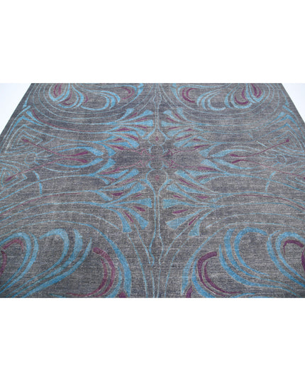 Onyx 8' 10" X 11' 6" Hand Knotted Wool Rug 8' 10" X 11' 6" (269 X 351) / Grey / Wool
