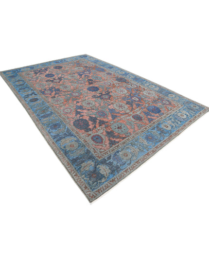 Onyx 7' 10" X 11' 8" Hand Knotted Wool Rug 7' 10" X 11' 8" (239 X 356) / Peach / Wool