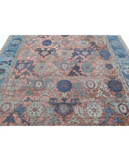 Onyx 7' 10" X 11' 8" Hand Knotted Wool Rug 7' 10" X 11' 8" (239 X 356) / Peach / Wool