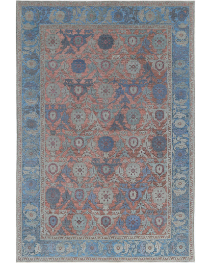 Onyx 7' 10" X 11' 8" Hand Knotted Wool Rug 7' 10" X 11' 8" (239 X 356) / Peach / Wool