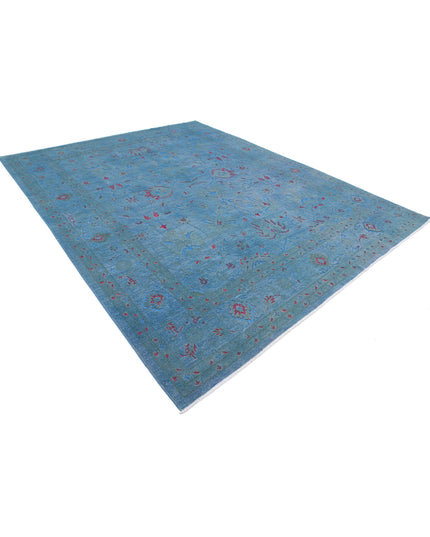 Onyx 9' 0" X 11' 5" Hand Knotted Wool Rug 9' 0" X 11' 5" (274 X 348) / Blue / Wool