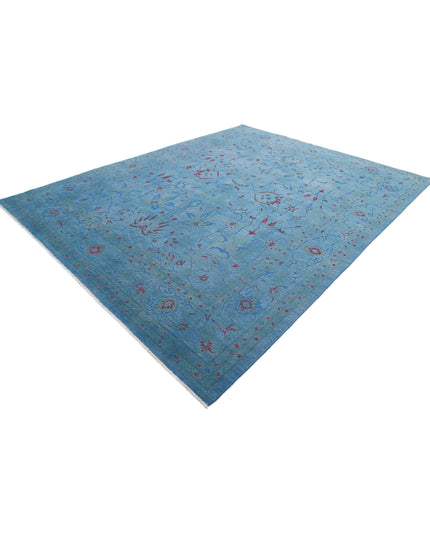 Onyx 9' 0" X 11' 5" Hand Knotted Wool Rug 9' 0" X 11' 5" (274 X 348) / Blue / Wool